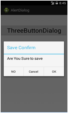 android alertdialog buttonbar